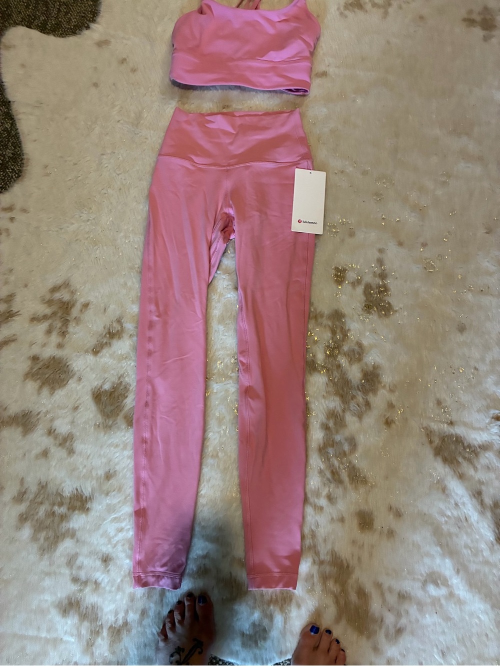 lululemon athletica Rose Pink Activewear Set